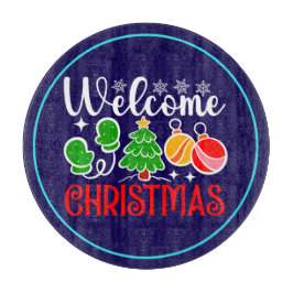 Kerstmis welkom snijplank
