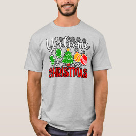 Kerstmis welkom t-shirt