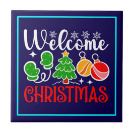 Kerstmis welkom tegeltje