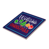 Kerstmis welkom tegeltje (Zijkant)