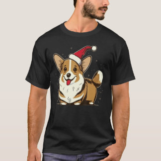 Kerstmis Welsh Corgi Kerstman op Kerstmis Welsh Co T-shirt