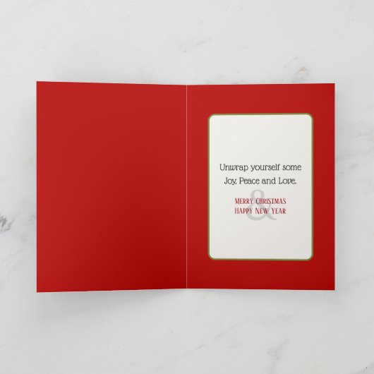 Kerstmis Welsh Terrier bij de boom Kaart (Binnen)