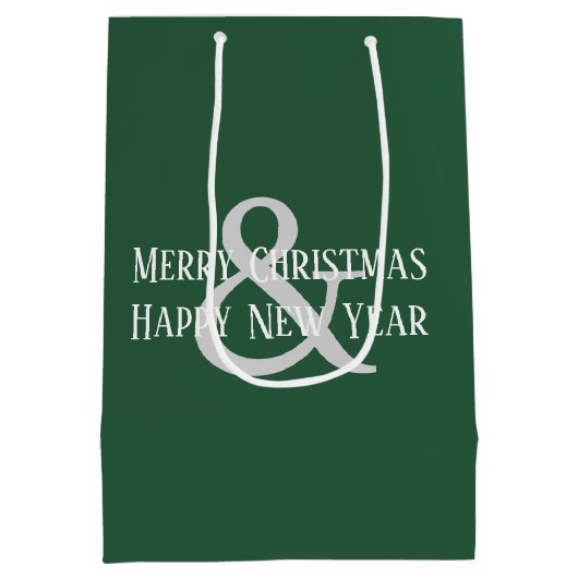 Kerstmis Welsh Terrier bij de boom Medium Cadeauzakje (Achterkant)