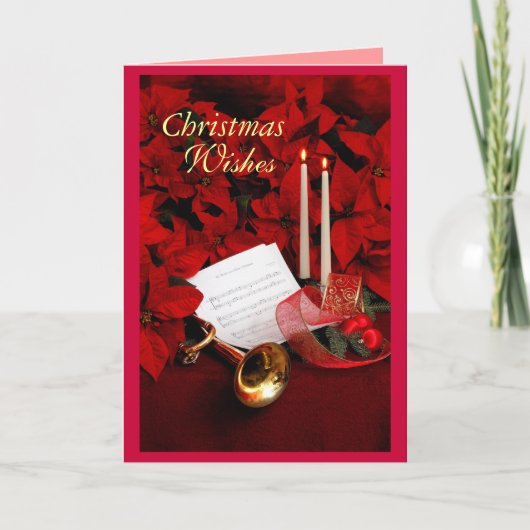 Kerstmis, Wensen Feestdagen Kaart (Voorkant)
