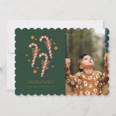 Kerstmis Wensen Kerstkaart met Suikerbroodjes Kaart (Voorkant)