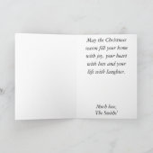 Kerstmis-Wenskaart/envelop "kerstbomen" Feestdagen Kaart (Binnen)