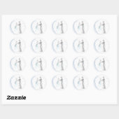 Kerstmis Wenskaart Envelope Seals Ronde Sticker (Vel)