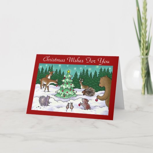 Kerstmis - Wenskaart Feestdagen Kaart (Voorkant)