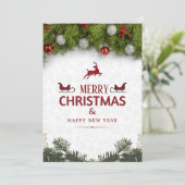 Kerstmis wenskaart feestdagenkaart (Staand voorkant)