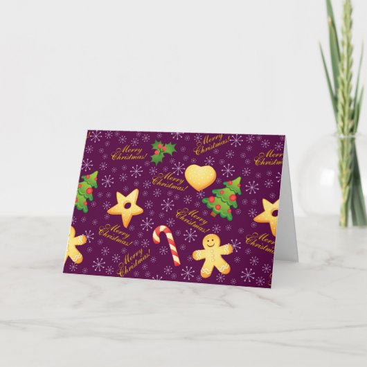 Kerstmis Wenskaart (Leeg) Kaart (Voorkant)