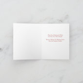 Kerstmis Wenskaart winterpaard Feestdagen Kaart (Binnen)