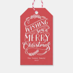 Kerstmis wenst Collectie Cadeaulabel