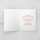 Kerstmis wenst de Rode HoofdVriend van de Feestdagen Kaart (Binnen)