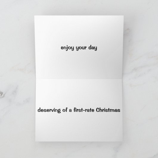 **KERSTMIS** WENST EEN **TIJDLOZE KLASSIEKER TE WO KAART (Binnen)