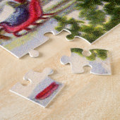 Kerstmis wenst juichen vrede gezondheid vreugde legpuzzel (Zijkant)