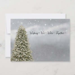 Kerstmis wenste dat we samen waren feestdagenkaart