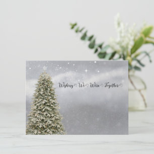 Kerstmis wenste dat we samen waren feestdagenkaart