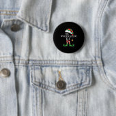 Kerstmis Werelds Grootste Elf Overeenkomstige Fami Ronde Button 5,7 Cm (In situ)