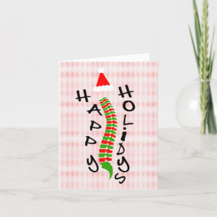 Kerstmis Wervelkolom Chiropractische Kerstkaart Kaart