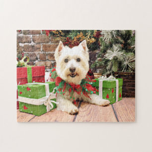 Kerstmis - West Highland Terrier - Abby Legpuzzel