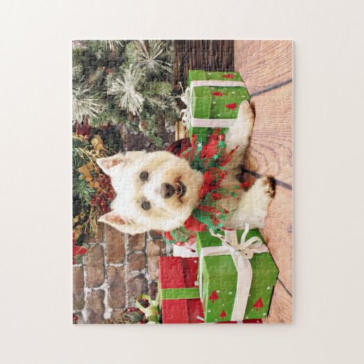 Kerstmis - West Highland Terrier - Abby Legpuzzel (Verticaal)