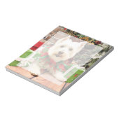 Kerstmis - West Highland Terrier - Abby Notitieblok (Linkerzijde)