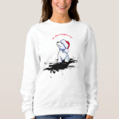 Kerstmis Westie Puppy T-Shirt (Voorkant)