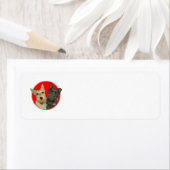 Kerstmis Wheaten & Black Scotties Etiket (Insitu)