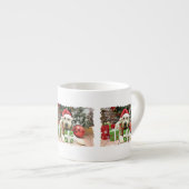 Kerstmis - Wheaten Terrier - Bailey Espresso Kop (Voorkant rechts)