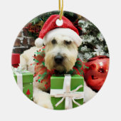 Kerstmis - Wheaten Terrier - Bailey Keramisch Ornament (Voorkant)