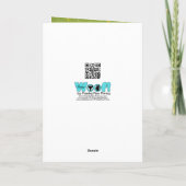 Kerstmis - Wheaten Terrier - Teddy Feestdagen Kaart (Achterkant)