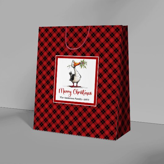 Kerstmis Whimsical Dwaze Gans Grappige Cadeautasse Groot Cadeauzakje
