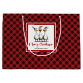 Kerstmis Whimsical Dwaze Ganzen Grappige Cadeautas (Voorkant)