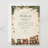 Kerstmis Whimsical Toy Express Kaart (Voorkant)