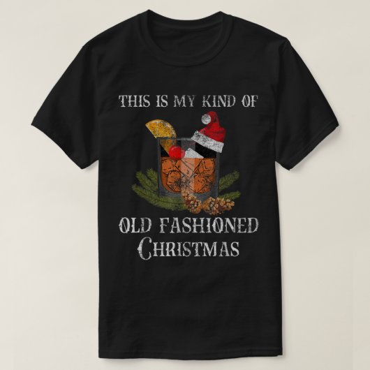 Kerstmis - Whiskey Bourbon Brandy Coc T-shirt (Design voorkant)