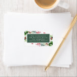 Kerstmis White Border Holiday-adres Etiket<br><div class="desc">Kerstdag Wit grensfeestdag</div>