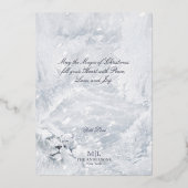 Kerstmis, White Lion Father & Son op Ice - Folie Feestdagenkaart (Achterkant)