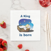 Kerstmis/White Standard Luncheon Napkin/Jesus Servetten (Insitu)