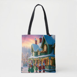 Kerstmis Whoville-geïnspireerd Tote Bag