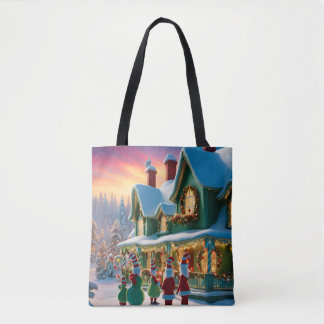 Kerstmis Whoville-geïnspireerd Tote Bag