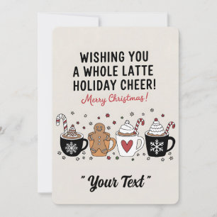 Kerstmis: wij wensen u heel veel koffieplezier kaart
