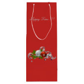 Kerstmis Wijn Cadeautas (Achterkant)