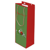 Kerstmis Wijn Cadeautas (Voorkant Gekanteld)
