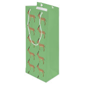 Kerstmis Wijn Cadeautas (Achterkant Gekanteld)