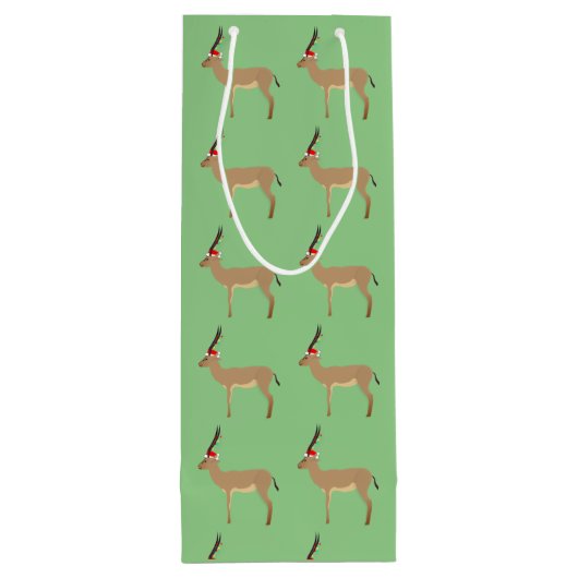 Kerstmis Wijn Cadeautas (Achterkant)