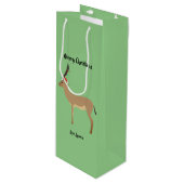 Kerstmis Wijn Cadeautas (Voorkant Gekanteld)