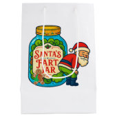 Kerstmis Winder Zak Kerst Pot met Vakanties Medium Cadeauzakje (Achterkant)