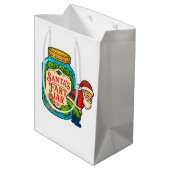 Kerstmis Winder Zak Kerst Pot met Vakanties Medium Cadeauzakje (Achterkant Gekanteld)