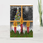 Kerstmis Windows Holiday Candles Feestdagen Kerstm (Voorkant)