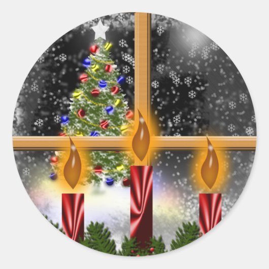 Kerstmis Windows Holiday Sekkers Stickers (Voorkant)